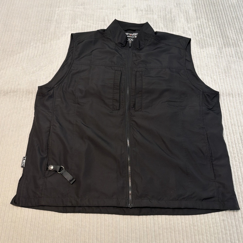 Scottevest TEC FEATHERWEIGHT Vest Travel Utility Pockets Black Mens XXXL